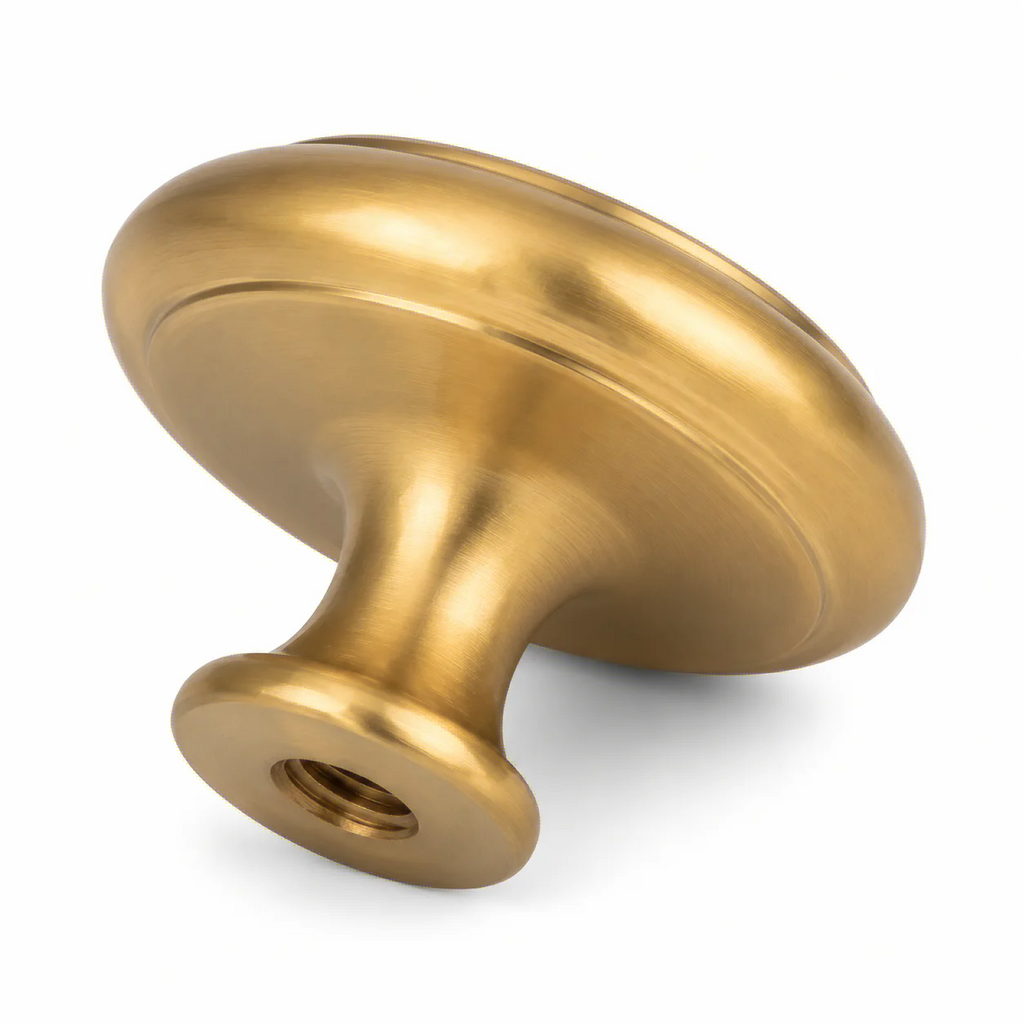 8pcs Golden round Single Hole Cabinet Drawer Pull Handle Small Simple Design Furniture Handle for Wardrobe Cabinet Oasis Select