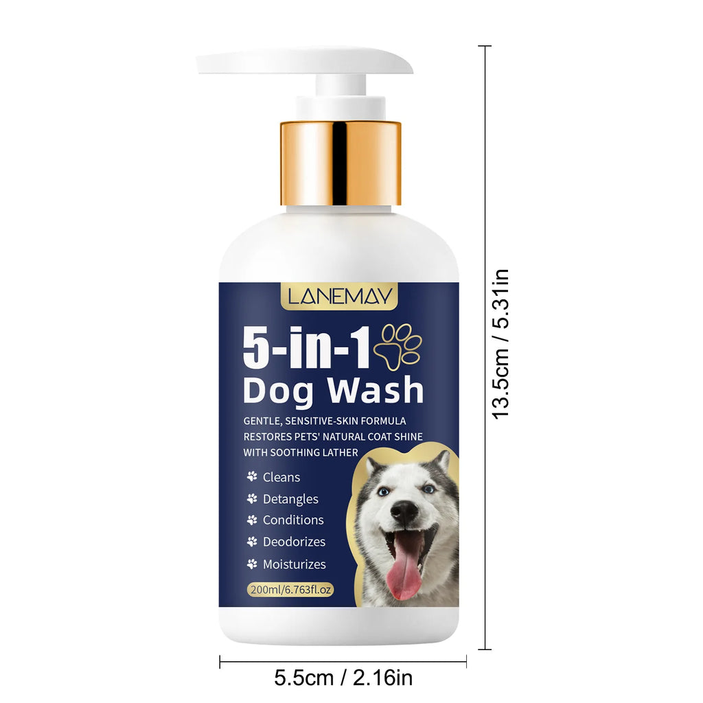 Pet Shampoo for Cats & Dogs – Coat Care & Odor Removal 200ml Pet Grooming Shampoo Oasis Select
