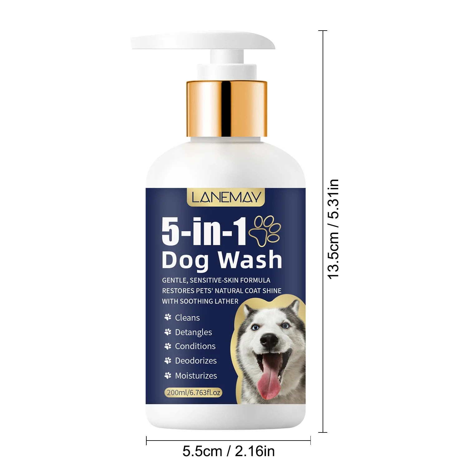 Pet Shampoo for Cats & Dogs – Coat Care & Odor Removal 200ml Pet Grooming Shampoo Oasis Select