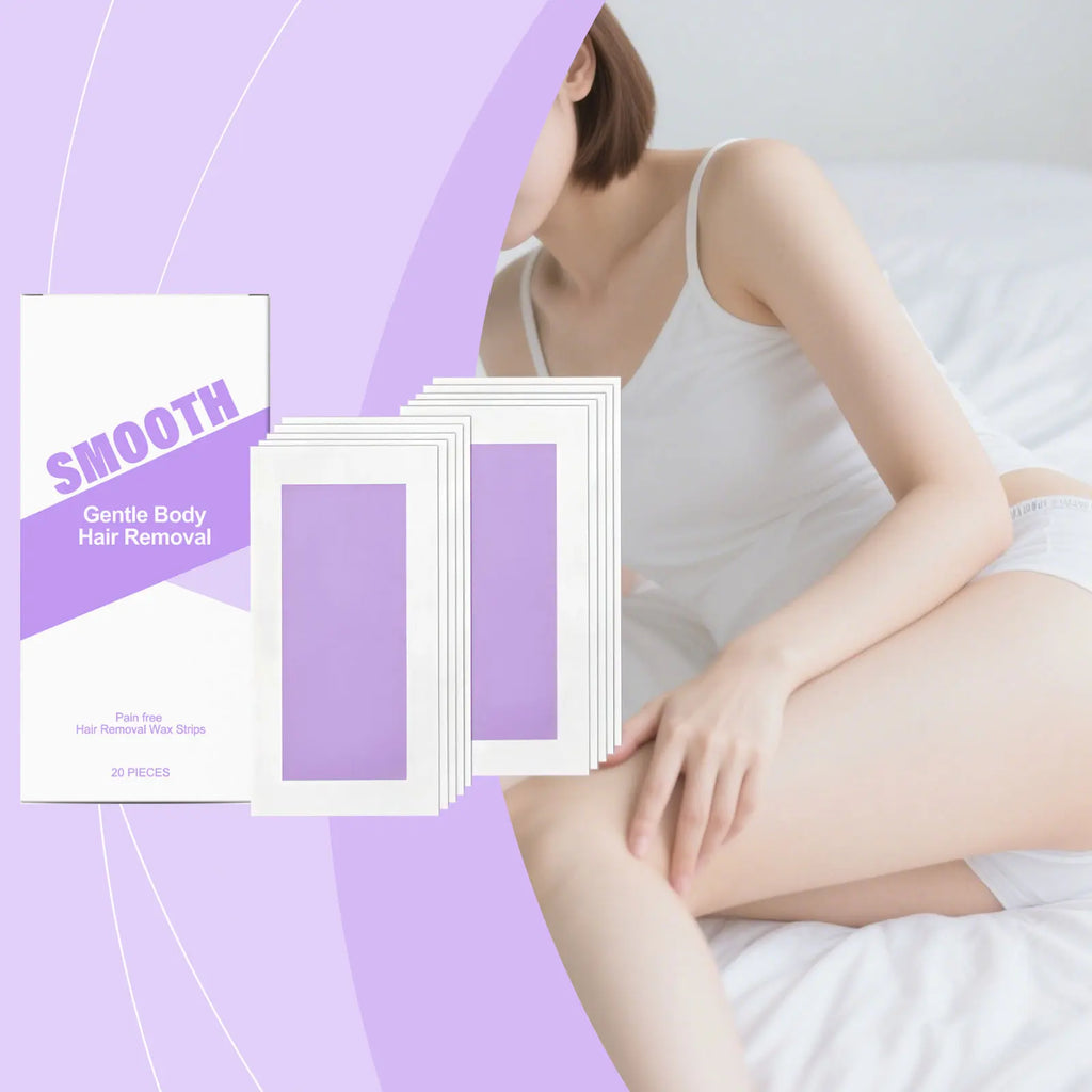 20-Pack Painless Depilatory Wax Strips – Body Hair Removal Depilatory Wax Strips Oasis Select