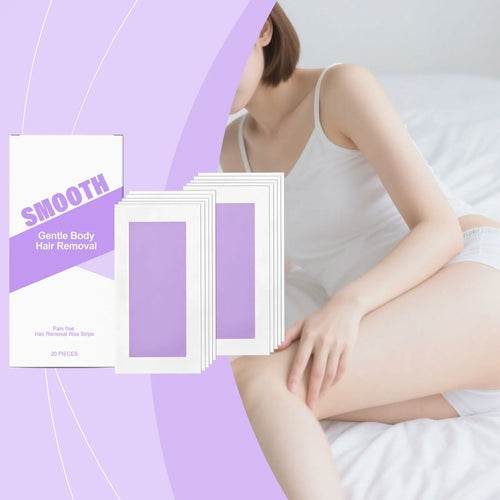 20-Pack Painless Depilatory Wax Strips – Body Hair Removal Depilatory Wax Strips Oasis Select