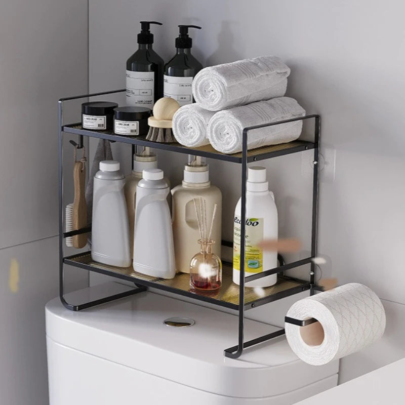 No punching toilet rack, bathroom toilet storage rack, tissue hanger, toilet rack above the water tank Oasis Select