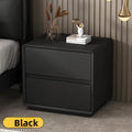 Simple and modern solid wood paint bedside table Italian minimalist light luxury bedroom household small storage locker Oasis Select A4 black 40-40-48