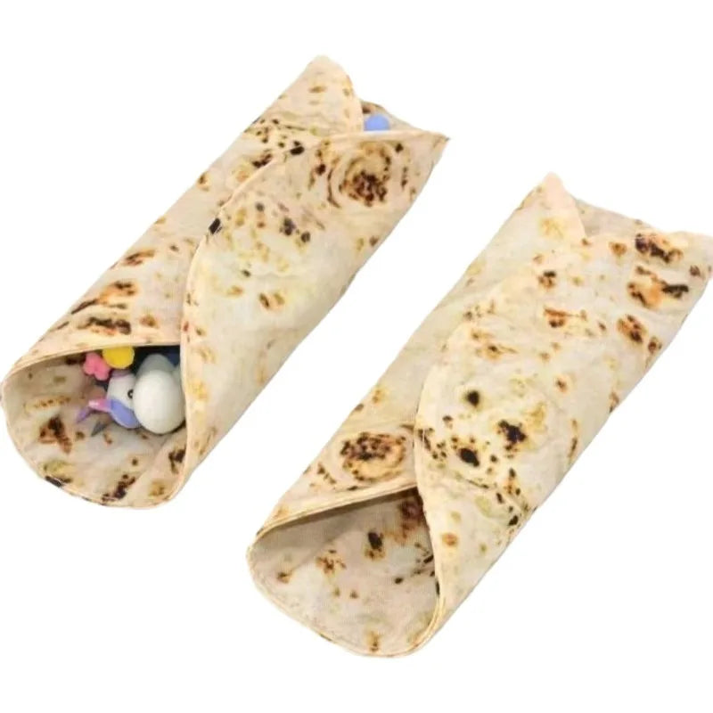 Faux Pancake Stationery Organizer Whimsical Burrito Pencil Case Holder Fun Stationery Organizer for School Supplies Oasis Select