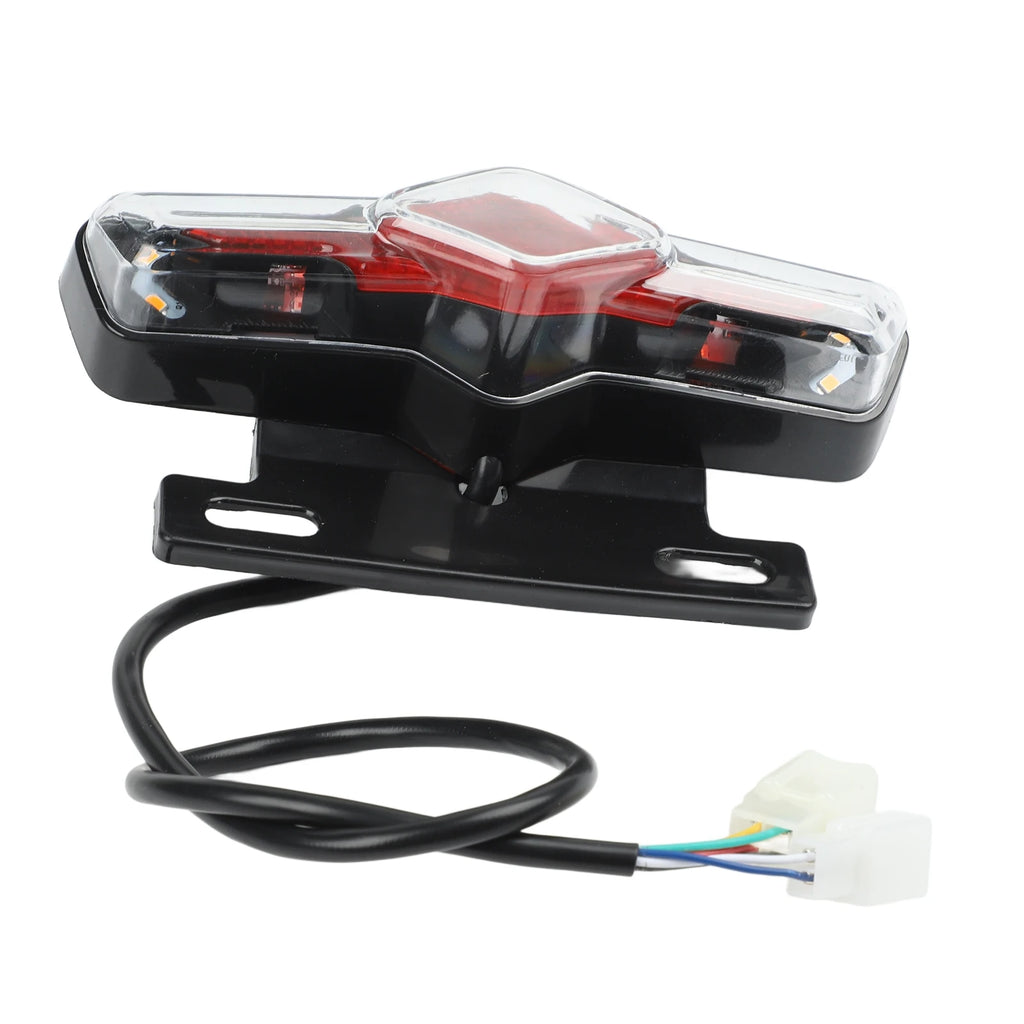 36V-60V Electric Bicycle Ebike Taillight Turn Signal Rear Rack Lamp Light Mountain Bike Cycling Light Tail-lamp Bicycle Light Oasis Select