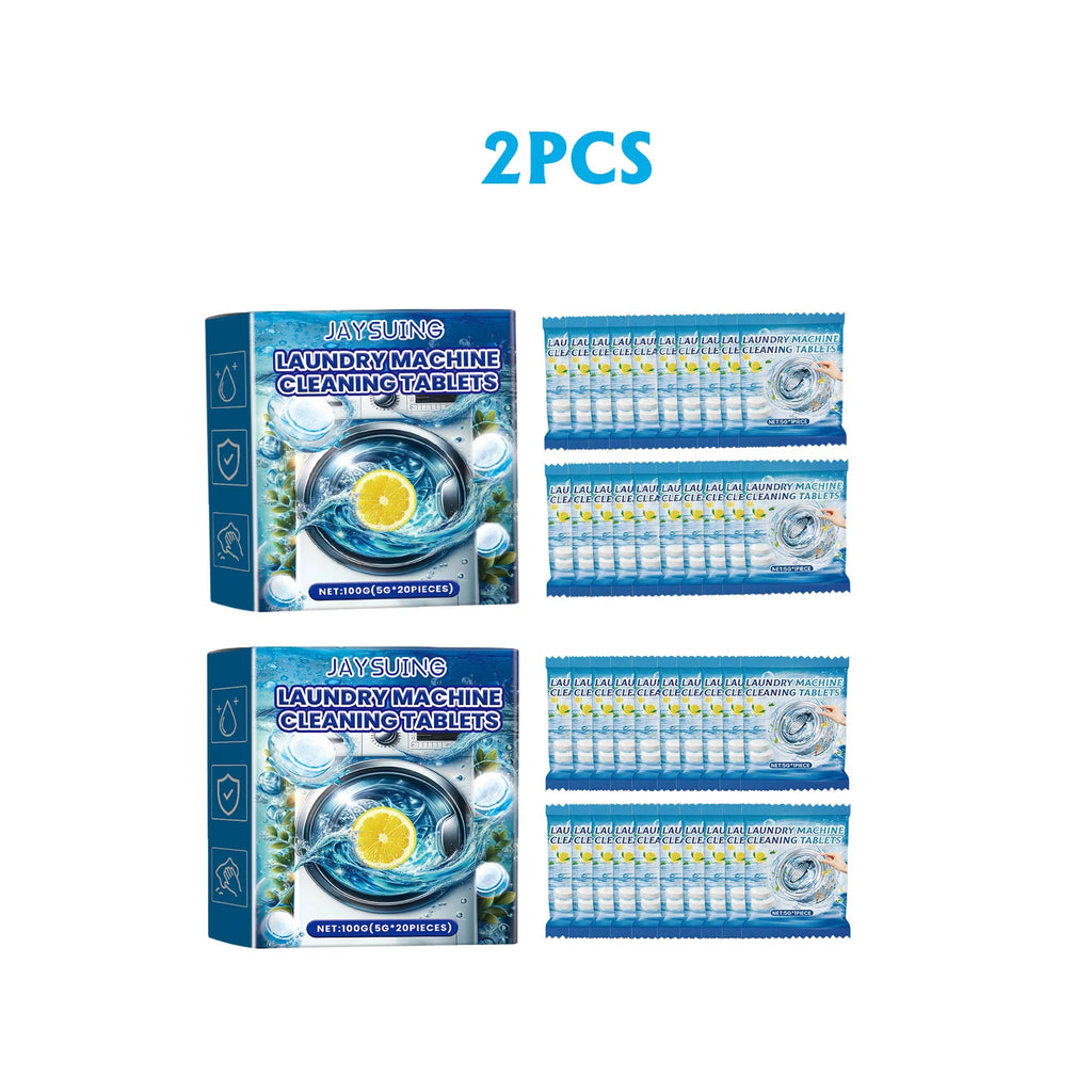 Jaysuing Washing Machine Stain Remover Effervescent Tablets Clean Odors Washing Machine Sink Depth Dirt Removal Cleaning Tablets Oasis Select 2 boxes