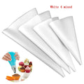 4Pcs/Set Silicone Pastry Bag Tips Kitchen DIY Cake Icing Piping Cream Cake Decorating Tools Reusable Pastry Bags Set Oasis Select C