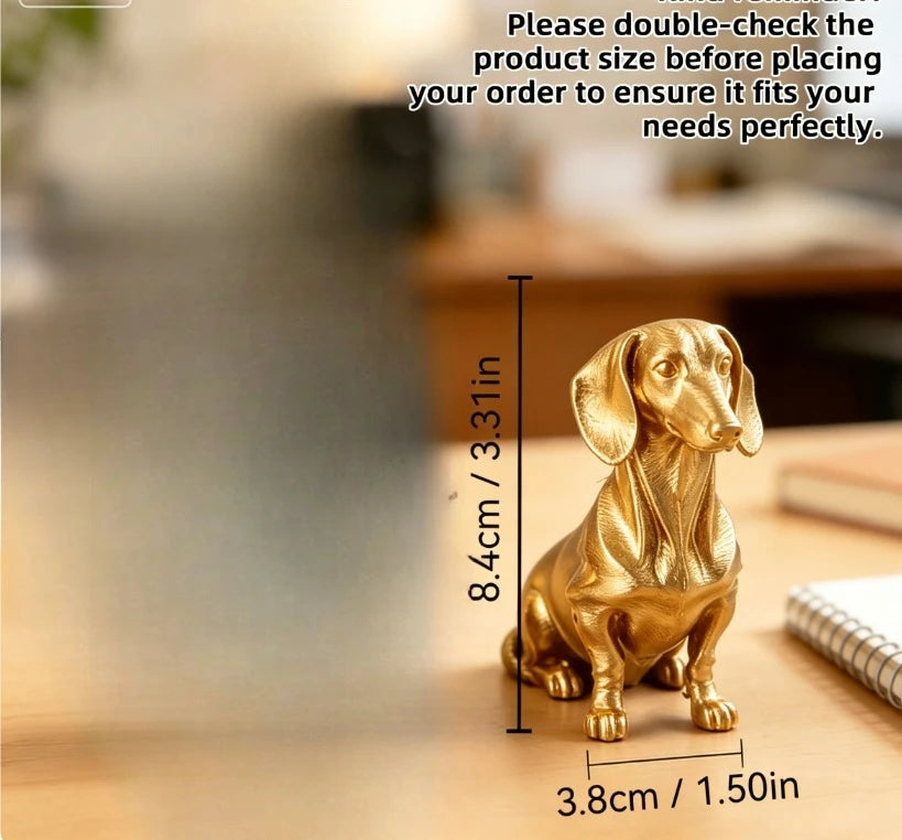Sitting Dachshund Figurine cute Short-Leg Dog Statue Ornament for DIY customize Pet Lover Gift Modern Aesthetic Room Decor gifts Oasis Select Dachshund