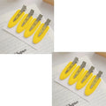 4pcs No Bend Seamless Hair Clips Side Bangs Fix Fringe Barrette Makeup Washing Face Accessories Women Girls Styling Hair Pins Oasis Select yellow 8pcs