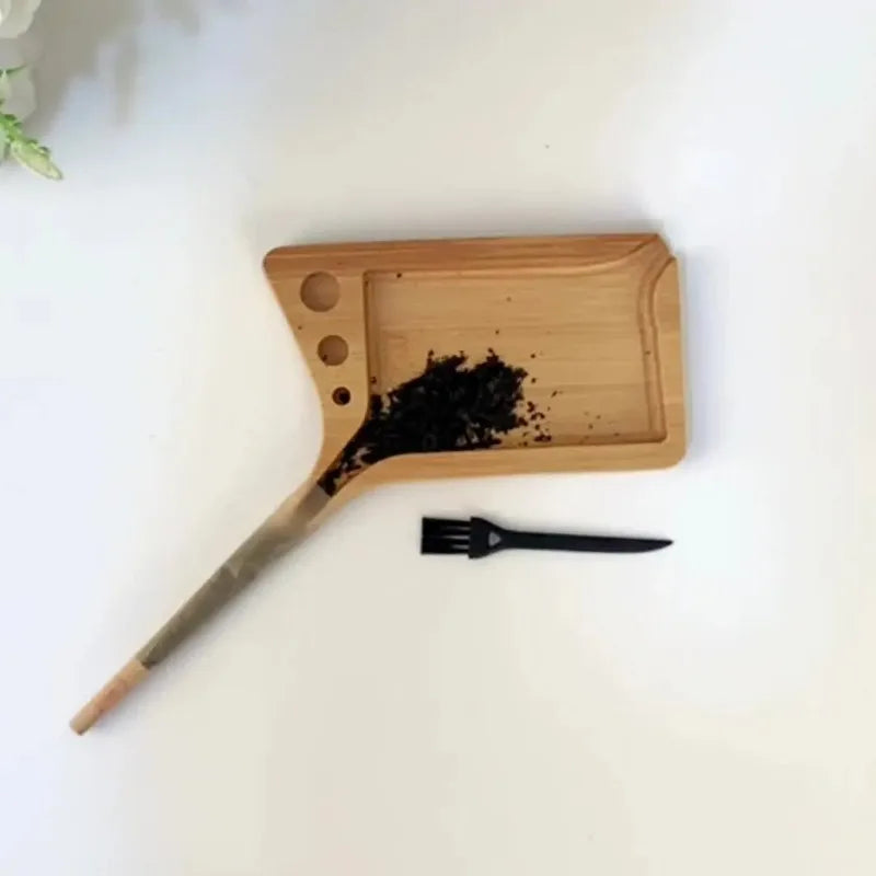 Creative Minimalist Wooden Cigarette Tray Creative Slotted Funnel-shaped Cigarette Operating Table Cigar Cigarette Tray Oasis Select