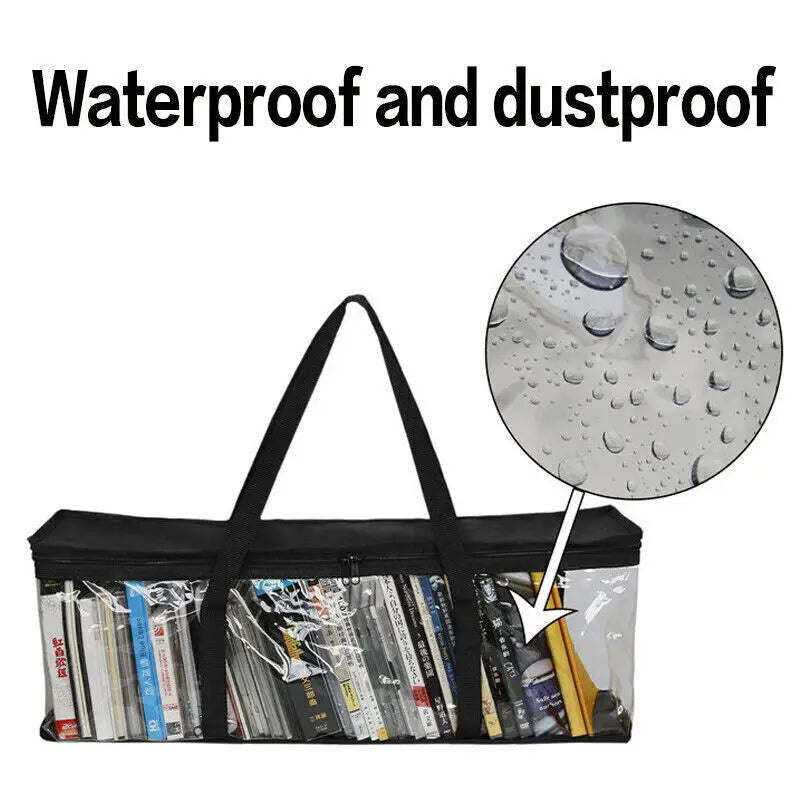 Large Clear Holds DVD CD Storage Holder Easy Zip Closure Carry Bag Organizer Oasis Select