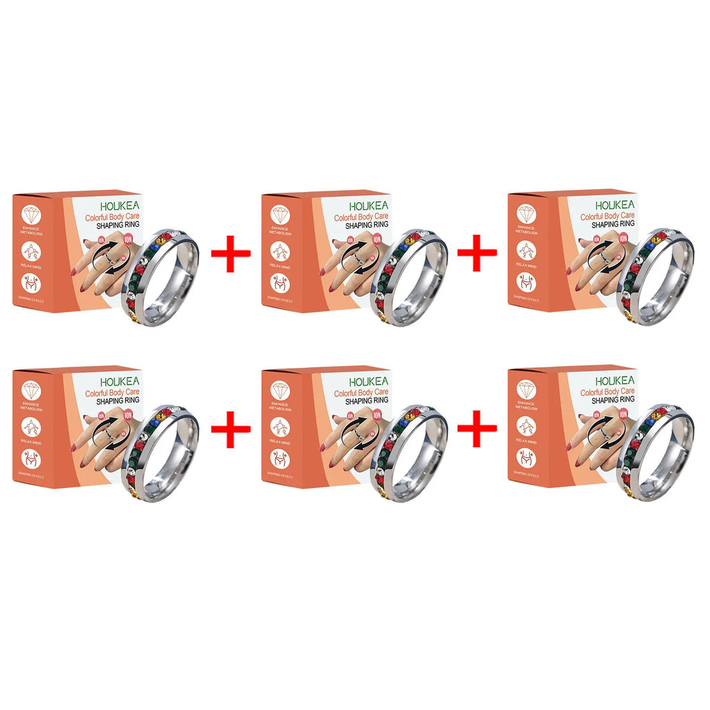 HOUKEA Slimming Ring – Blood Circulation & Body Shaper Slimming Wellness Ring Oasis Select 6pcs boxed