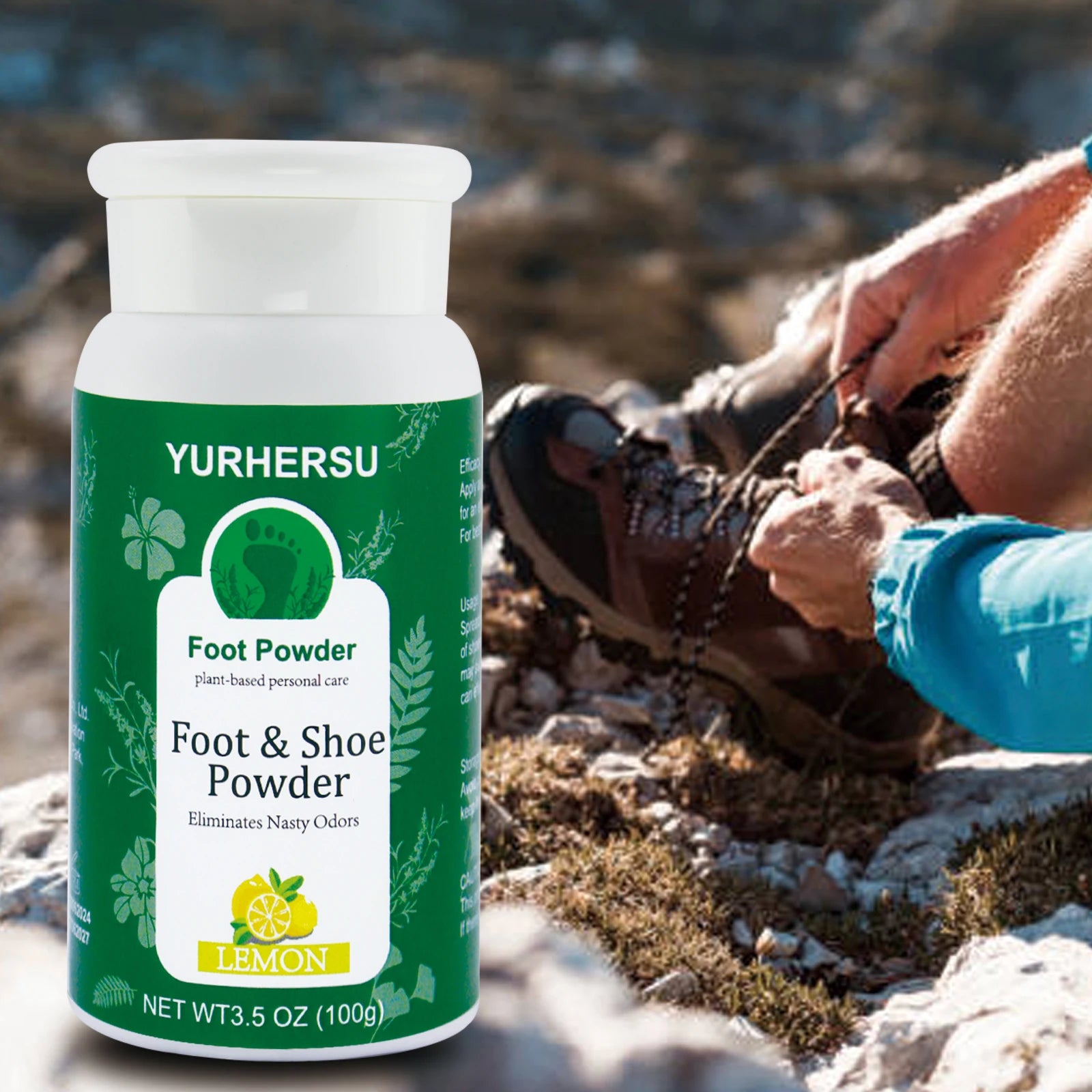 YURHERSU Lemon Foot Deodorant Powder – Fresh & Dry All Day Foot Deodorant Powder Oasis Select
