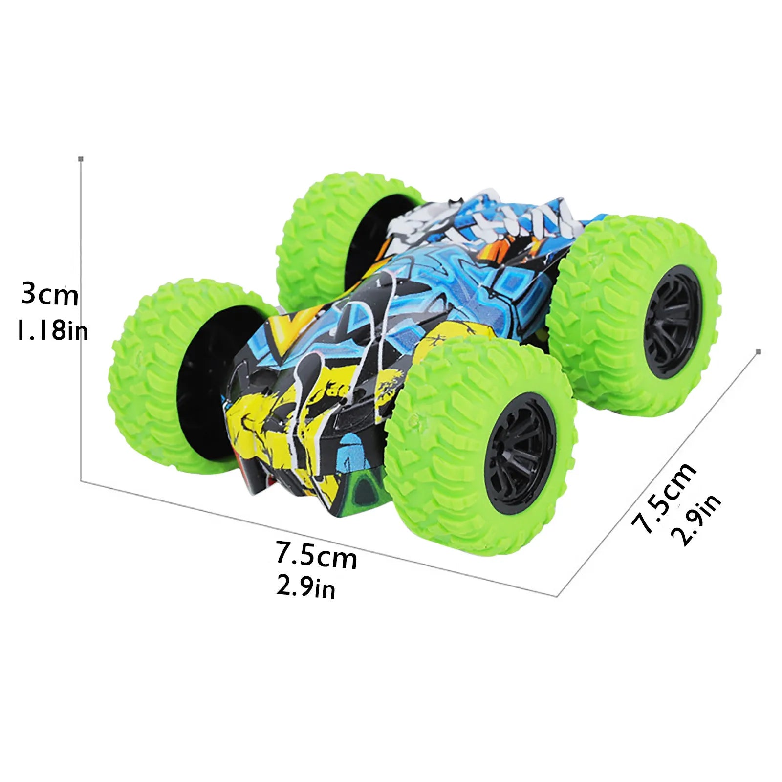 Double-Sided Inertia Off-Road Toy Car for Kids – No Battery Inertia Toy Car Oasis Select