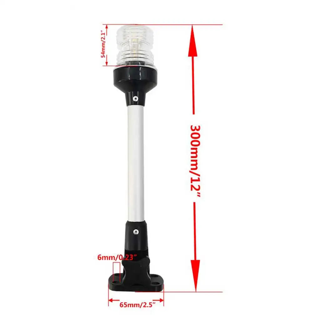 Adjustable Marine Boat Navigation LED Light Yacht Boat Kayak All-round Light LED Stern & Anchor Light Oasis Select 30cm