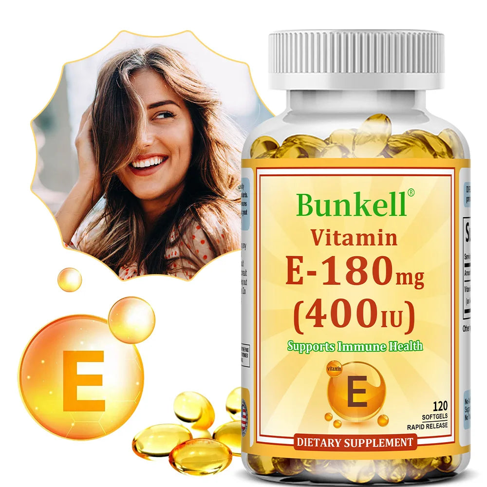 Vitamin E 400 IU Softgels – Antioxidant, Skin & Immune Support Vitamin E Supplement Oasis Select