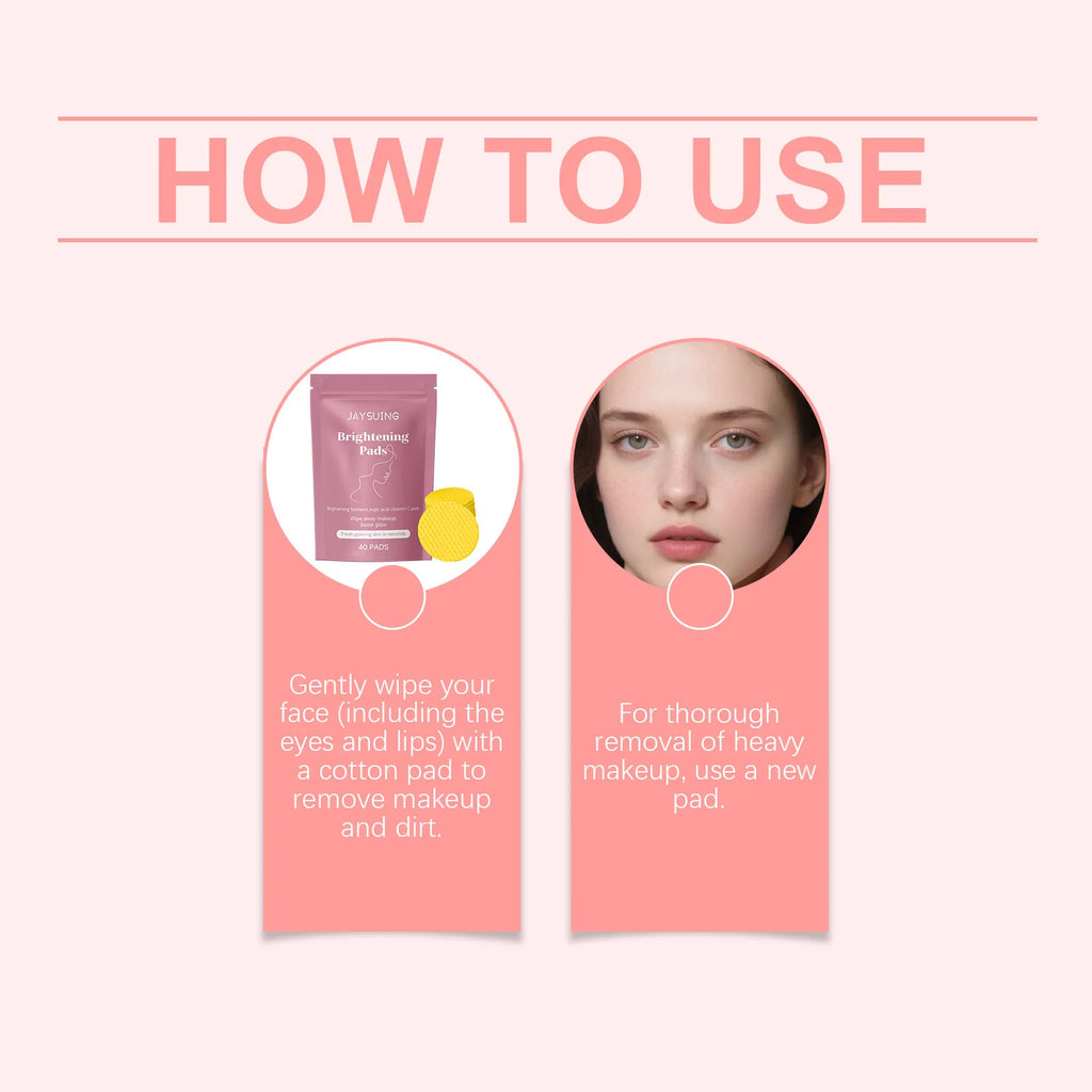 Turmeric Kojic Acid Brighten Cleansing Pad Adjust Water Oil Balance Remover Cottons Improve Skin Roughness Exfoliate Soothing Oasis Select