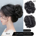 Messy Curly Synthetic Hair Bun Clip-In Hairpiece for Women Clip-In Hair Bun Oasis Select A1
