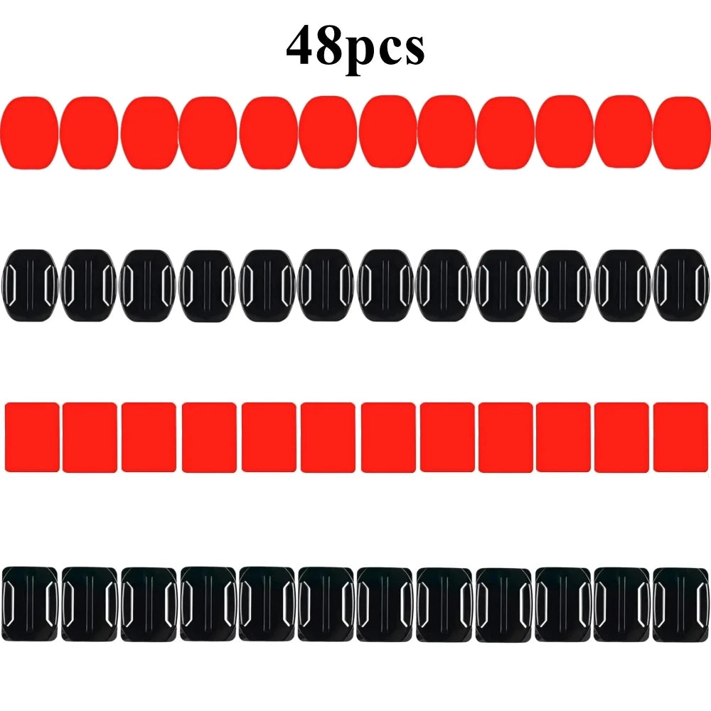 48-Pack VHB Adhesive Mounting Stickers for GoPro & Action Cams
