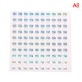 Waterproof Laser Number Stickers 1–1000 | Nail Polish Labels
