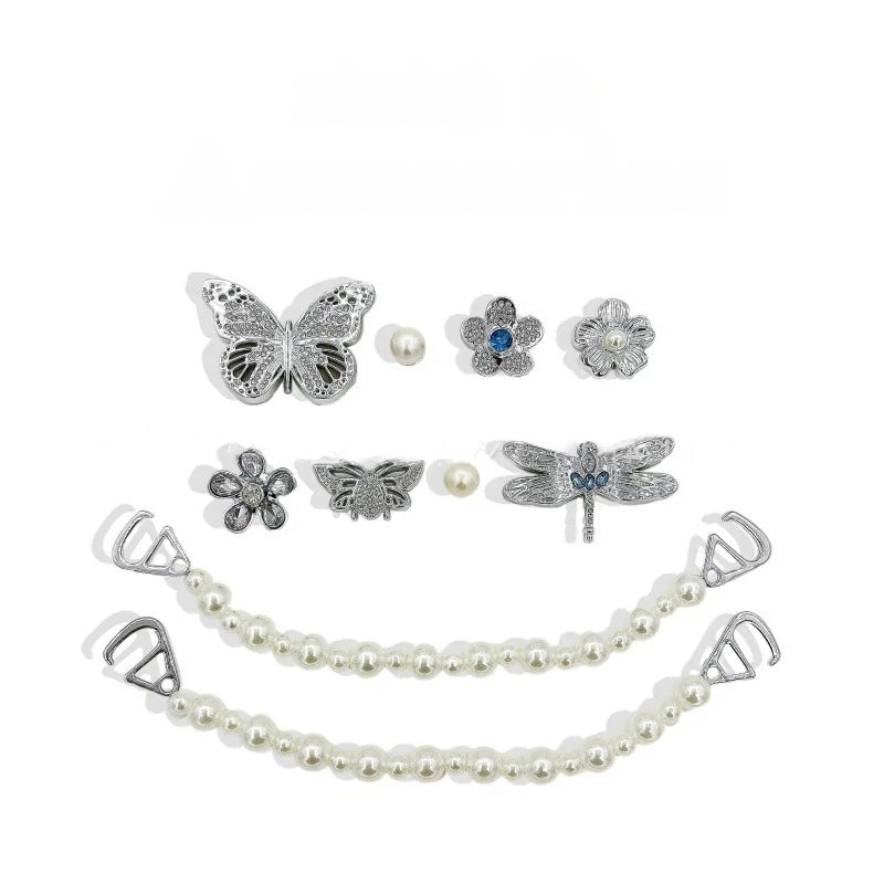 Fashion Shoe Accessory Set, decorative shoe buckles, removable, suitable for sandals and flip-flops. Oasis Select CJ-241