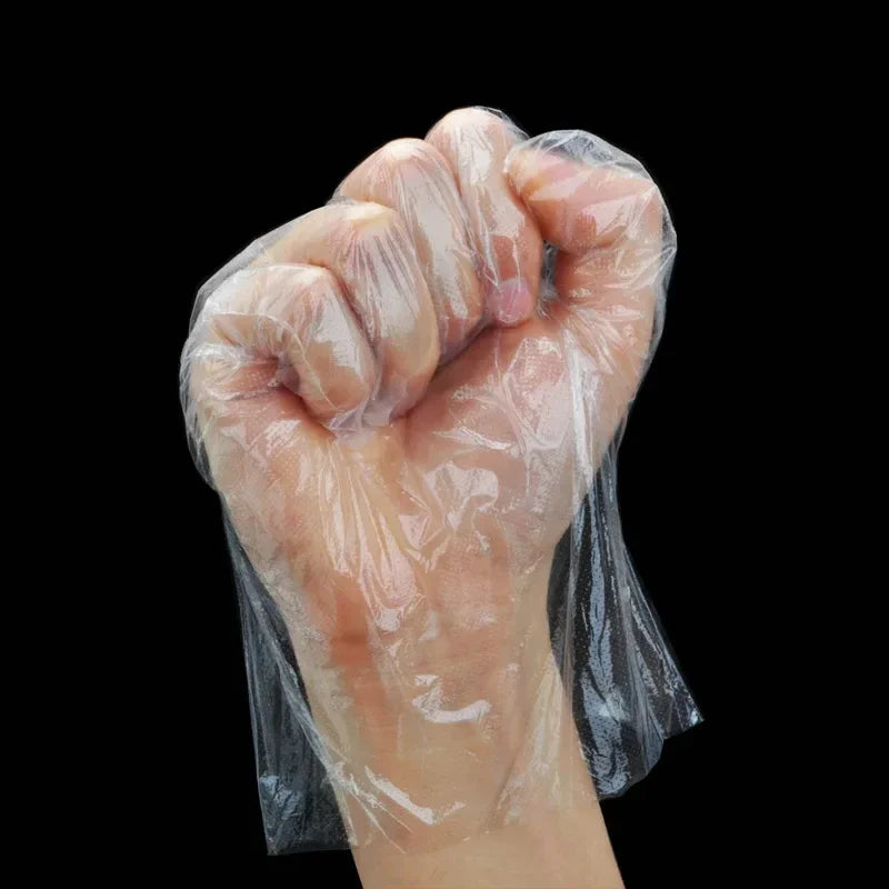 Clear Disposable Gloves – Latex-Free Food Safe PE Gloves Disposable Kitchen Gloves Oasis Select