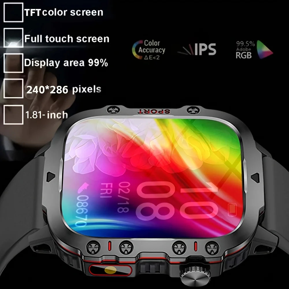 ERUN Smart Watch 1.83" Touch Screen | Call, Music & Weather