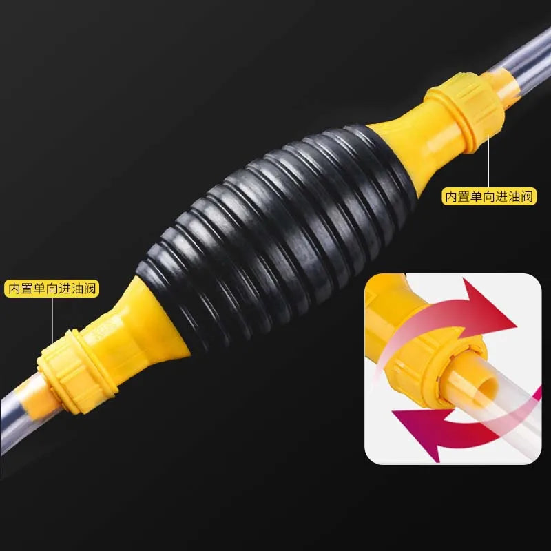 2M Hand Fuel Pump Car Fuel Tank Sucker Oil Transfer Fuel Pump Petrol Diesel Liquid Manual Pump Syphon Fuel Saver ForGas Gasoline Oasis Select