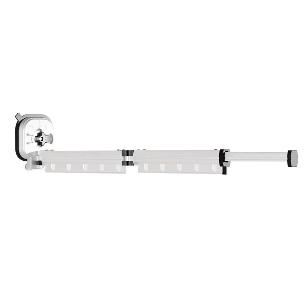 No-Drill Folding Wall-Mount Clothes Drying Rack | Suction Cup