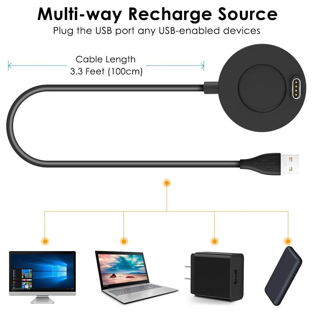 Garmin Charging Cable – Fenix 8 7 6, Venu, Vivoactive, Instinct Smartwatch Charger Cable Oasis Select