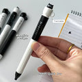 1/4pcs Cute cat-themed ballpoint pen - 0.5mm quick-drying black ink, twist-up design, ideal for office and school supplies. Oasis Select 1pcs black