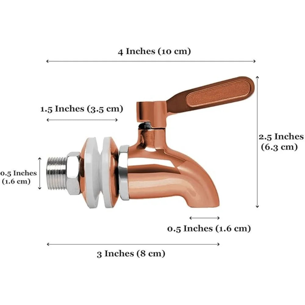 Spigot for Beverage Dispenser Stainless Steel Metal Spigot Dispenser Jar Juice Cold Drink Wine Beer Replacement Faucet Dropship Oasis Select M16