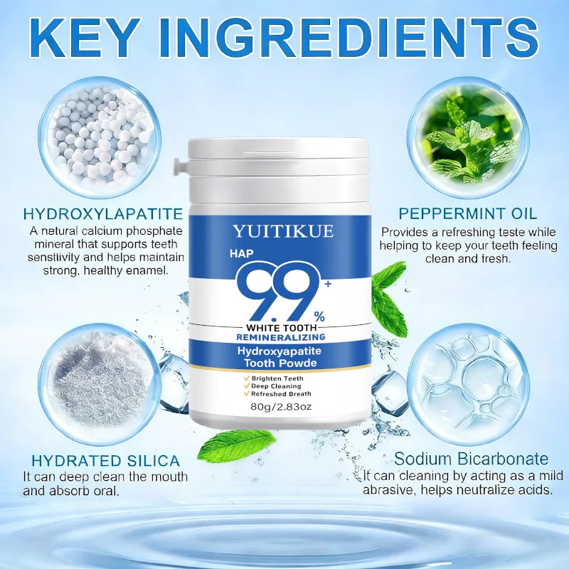 Hydroxyapatite Tooth Powder – Enamel Repair, Whiten & Gum Care