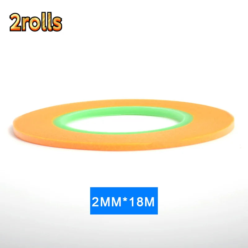 18Meters Wide 1mm/2mm/3mm Model Spraying Coating Color Ultra Tape Fine DIY Special Masking Model Covering Tape Oasis Select MR-05-2rolls