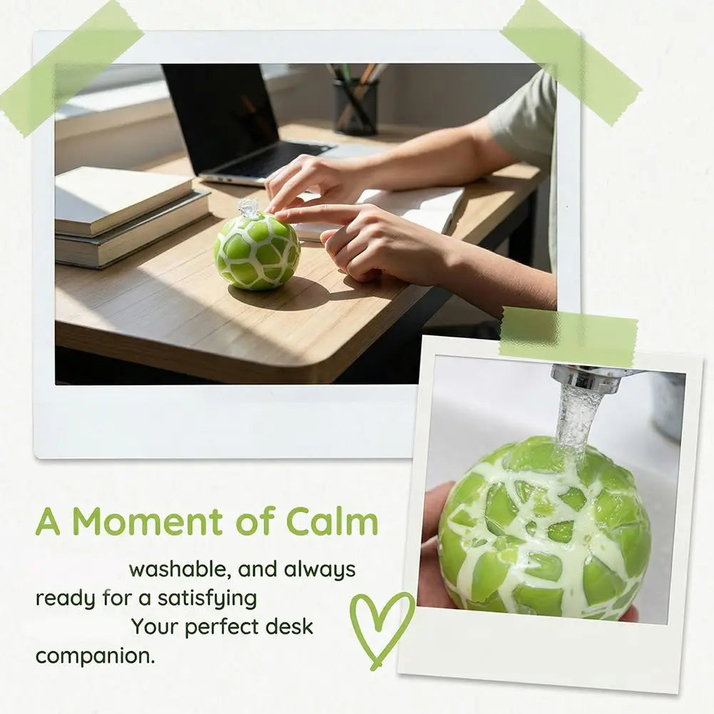 Matcha Mint Chocolate Handmade Ball Anti Stress Squeeze Sensory Fidget Toy Cracking Wax Ball Soft Decompression Toys 1pcs Oasis Select