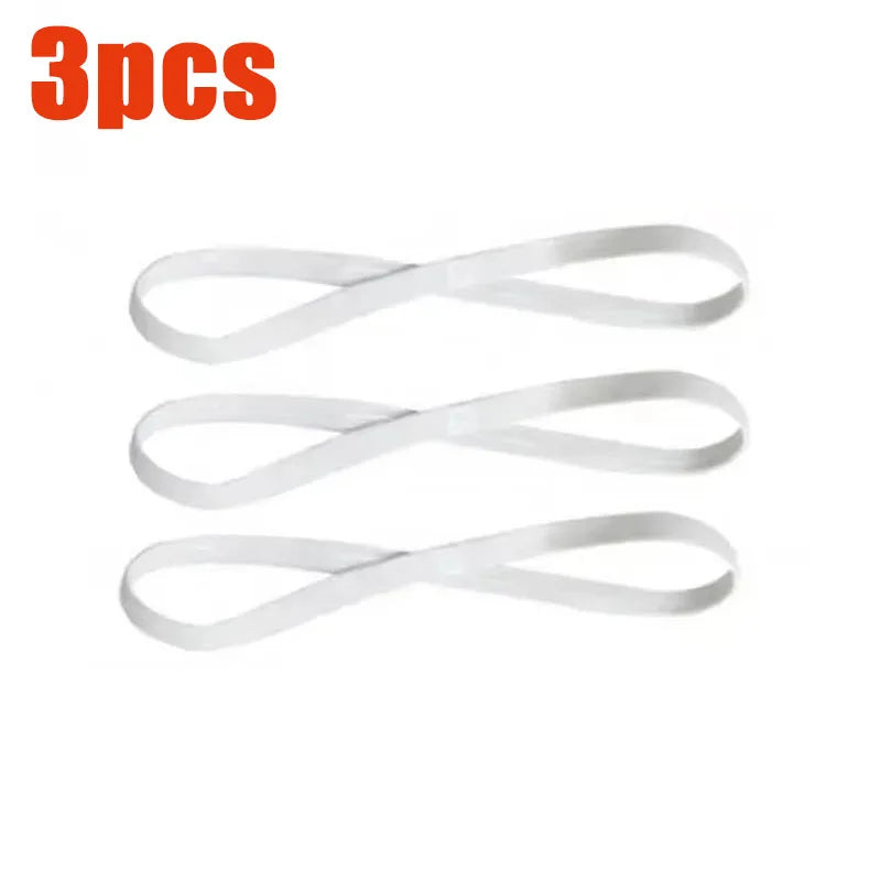 6/3Pieces Solid Thick Non-Slip Elastic Sports Outdoor Headbands Hair Headbands Exercise Hair Bands Sweatbands for Women for Men Oasis Select 3pcs White