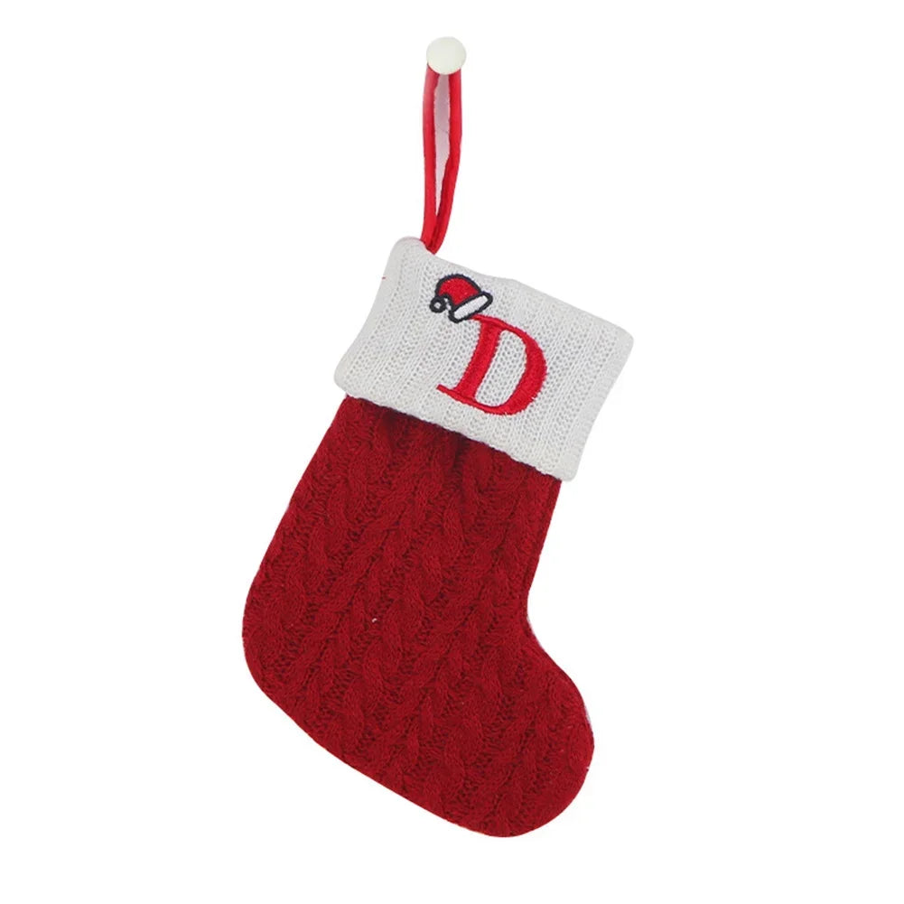 Xmas Socks Christmas Stocking High Capacity Decorations Red White 2022 Christmas Decorations Socks Merry Christmas Oasis Select D China Mainland