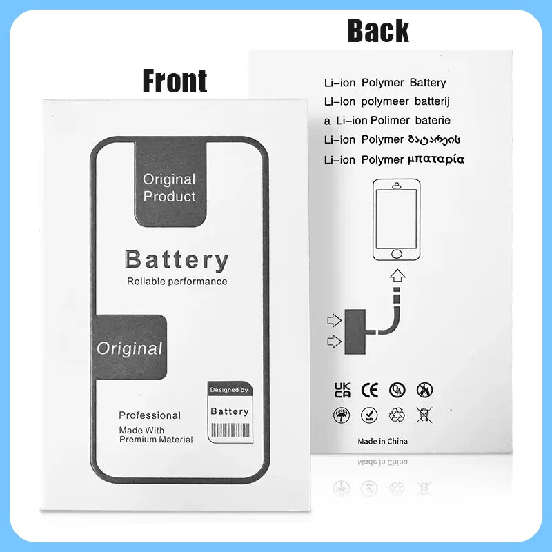 0 Cycle High Capacity Battery For iPhone 11 11Pro 12Pro 12 13 14 13Pro 14Pro Max Mini Phone Bateria + Free Tool Kit Oasis Select