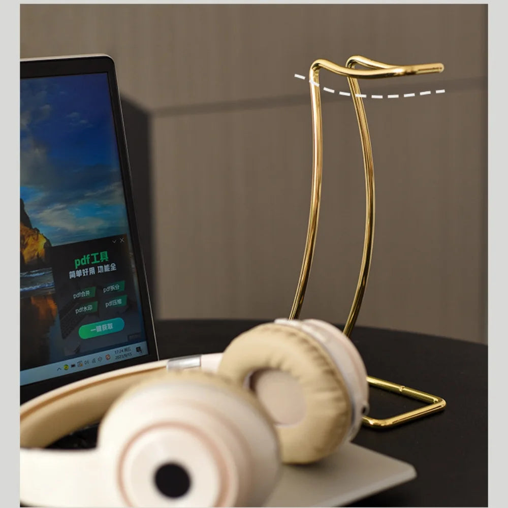 Creative Desktop Headphone Storage Rack Computer Gaming Headphone Holder Simple Geometric Storage Stand Oasis Select