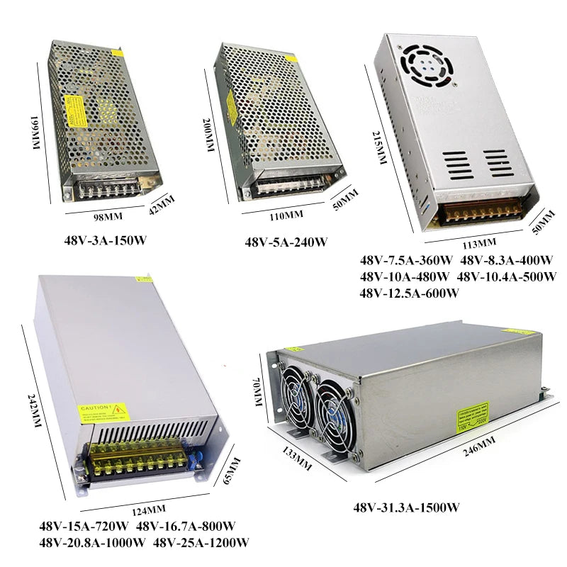 500W 600W 800W 1000W 1200W 1500W DC 5V 12V 24V 36V 48V Power Supply SMPS AC 220V TO DC 5V 12V 24V 36V 48V Switching Power Supply Oasis Select