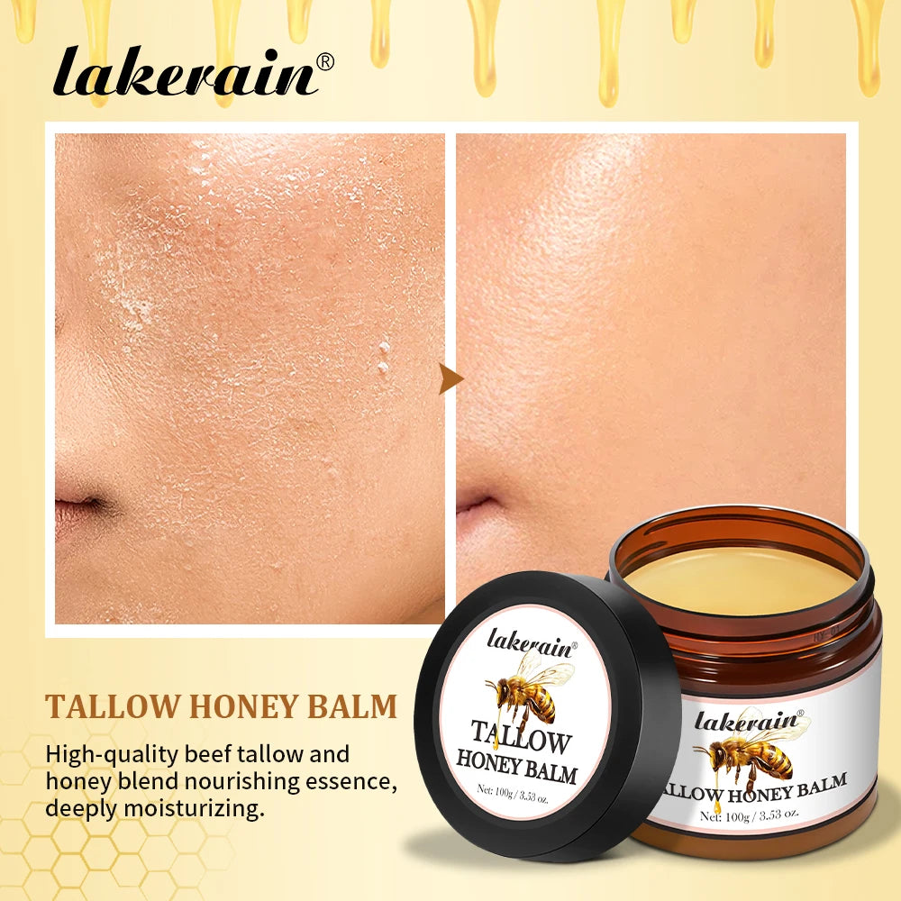 Tallow Honey Balm Long-lasting Moisturizing Skincare Beef Tallow Face Cream Nourishing Body Lotion Face Cream Care Cosmetics Oasis Select