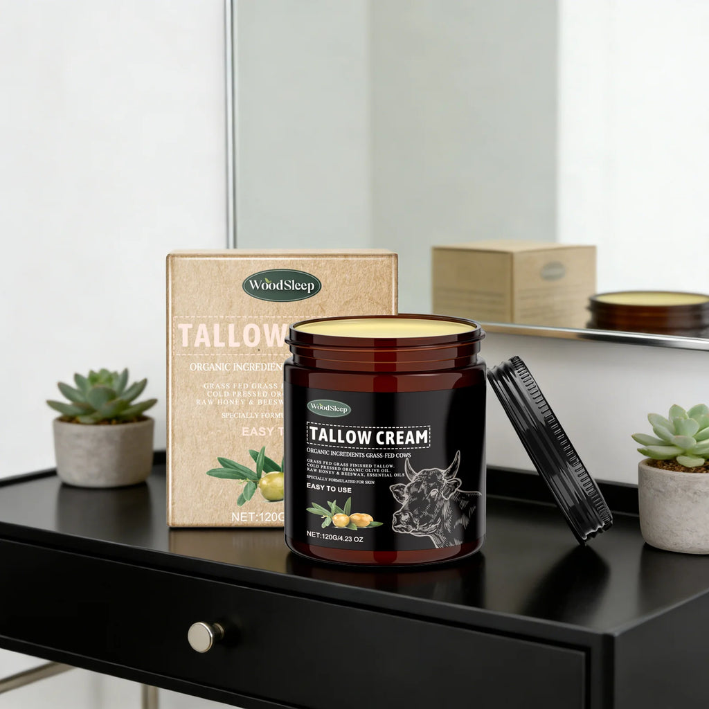 Grass-Fed Tallow Body Cream – Acne Care & Deep Moisturizer Tallow Body Cream Oasis Select