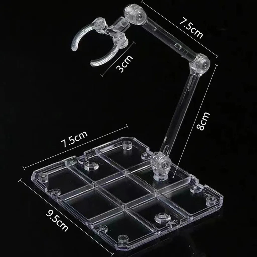 Acrylic Clear Action Figure Display Stand | Adjustable Clip Base