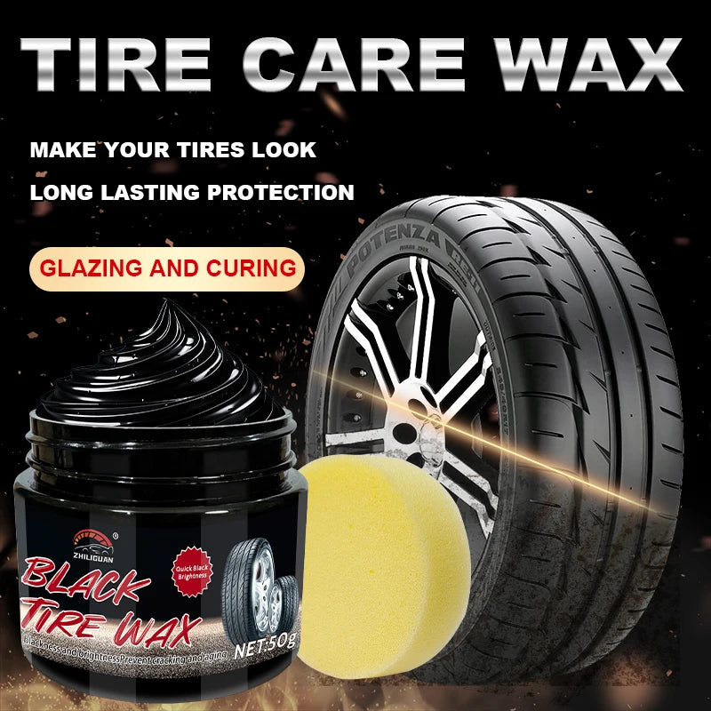 Car Tire Shine Wax – Gloss & Anti-Aging Protection Coating
