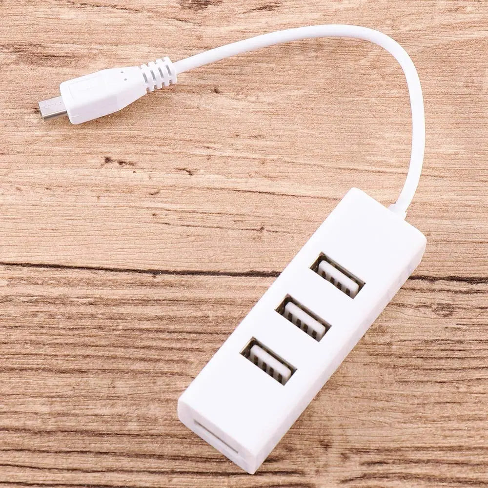 Multi-function Micro USB To 4 Port OTG Hub For Raspberry 0 Power Switch Extension Cable Charging Cable Accessories Oasis Select