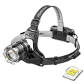 XHP50 LED Sensor Headlamp Waterproof Head Light Rechargeable Fishing Searching Camping Head Flashlight Zoom Lantern Oasis Select package A With Sensor