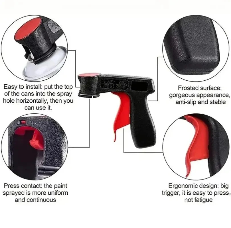 Universal Aerosol Can Spray Gun Trigger Handle – Ergonomic Grip Aerosol Spray Trigger Oasis Select