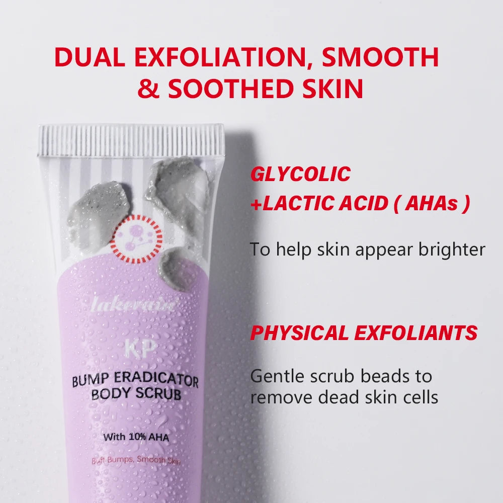 KP Bump Eraser Body Scrub Keratosis Pilaris Skin Exfoliator Helps Reduce Chicken Bumps Exfoliate to Reduce Dullness Skin Care Oasis Select