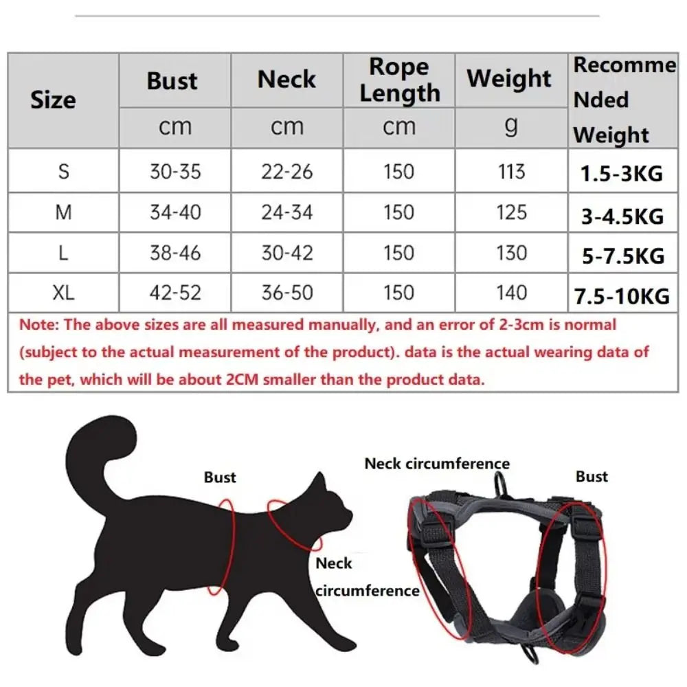 Reflective Vest Cat Harness & Leash Set – Escape Proof Cat Harness & Leash Oasis Select