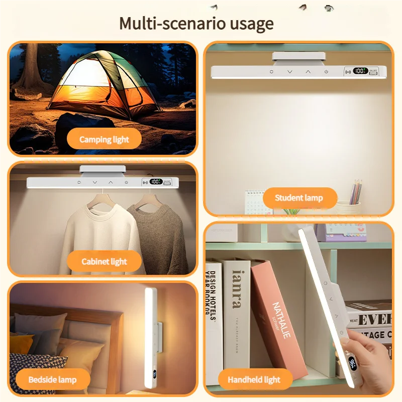 Magnetic Rechargeable LED Desk Lamp – Touch & Remote Night Light